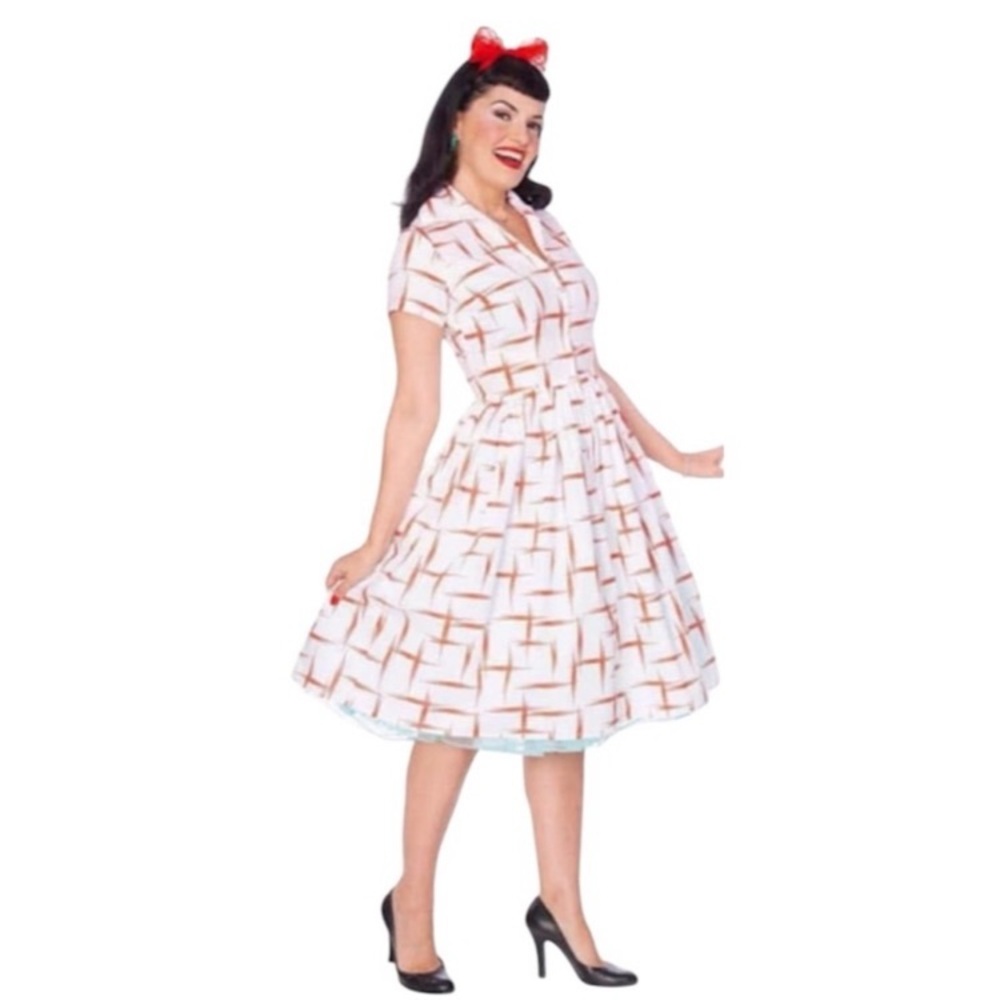 Bernie Dexter Francis Dress in Red Retro
